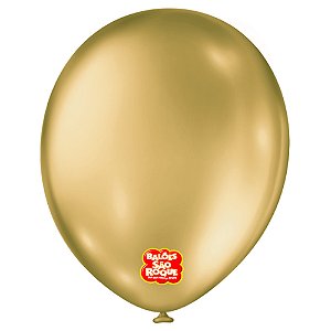 Balão 11 Metallic Ouro com | 25 Unidades