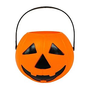Balde Abóbora Halloween 17cm - Silver