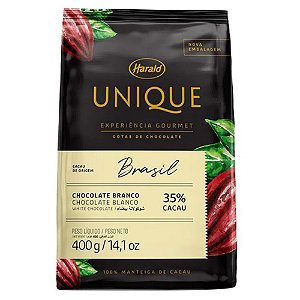 Chocolate Gotas Branco Unique 35% 400gr