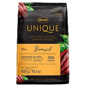 Chocolate Gotas Leite Unique 35% 400gr (Próximo da Validade)