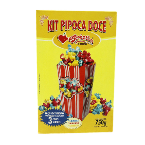 Kit para Preparo Pipoca Doce 750G