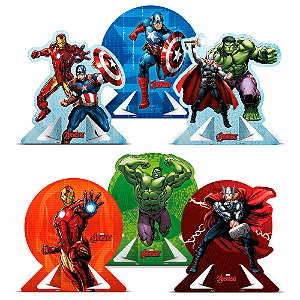 Decoração Mesa Avengers | 6 Unidades