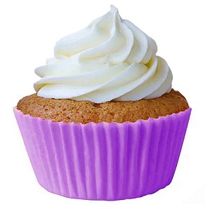Forminha Mini Cupcake Impermeavel Lilás 45Un