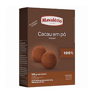 Cacau em Pó Alcalino 180g - Mavalério