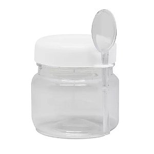 Pote Geleinha 40ml 10un com Tampa Branca e Colher