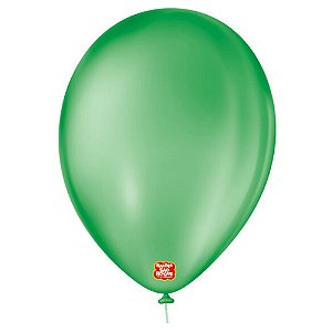 Balão 09 Liso Verde Bandeira 50Un