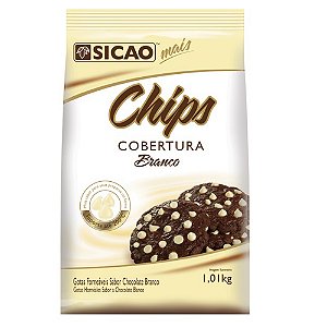 Cobertura Sicao Chips 1,01kg Branco