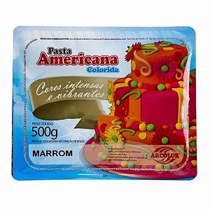 Pasta Americana 500G Marrom Arcolor