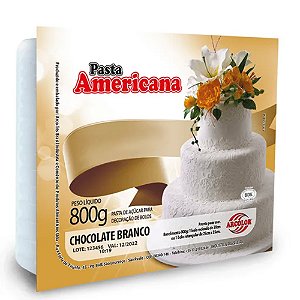 Pasta Americana Chocolate Branco 800g - Arcolor