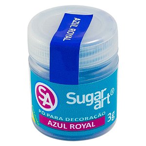 Pó para Decoração 3G Azul Royal Sugar Art