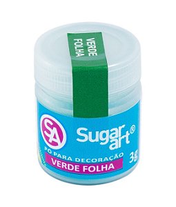 Pó para Decoração 3G Verde Folha Sugar Art