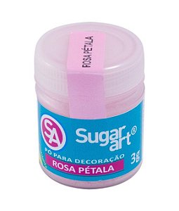 Pó para Decoração 3G Rosa Pétala Sugar Art