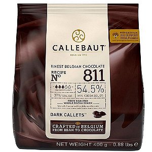 Chocolate Belga 811 Amargo 54.5%  400g - Callebaut