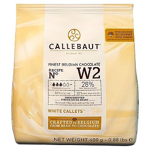 Chocolate Belga Callebaut Branco CW2 - Moedas 400g