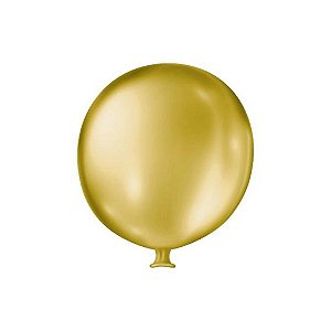 Balão Super Gigante Cintilante Dourado