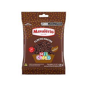 Flocos Macio Chocolate Mil Cores 120g - Mavalério