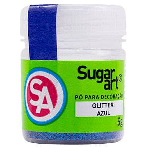 Glitter para Decoração 5G Azul Sugar Art