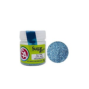 Glitter para Decoração 5G Azul Sugar Art