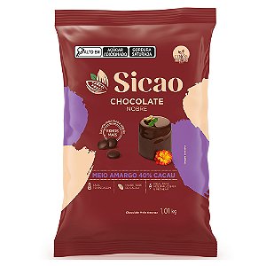 Chocolate Sicao Gotas 1,01kg Meio Amargo