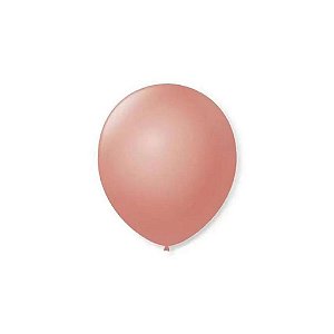 Balão 9 Liso Rose | 50 Unidades