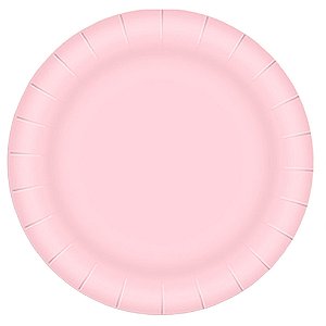 Prato 18cm Colors Rosa Bebê | 8 Unidades