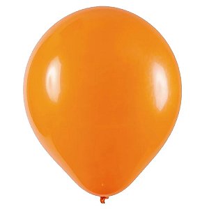 Balão 9 Liso Laranja | 50 Unidades