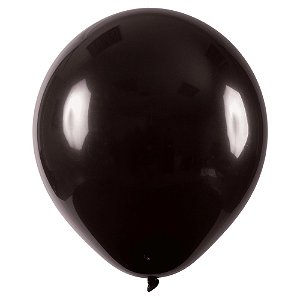Balão 9 Liso Preto | 50 Unidades