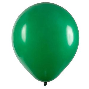 Balão 9 Liso Verde | 50 Unidades