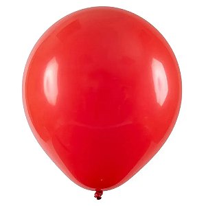 Balão 9 Liso Vermelho | 50 Unidades