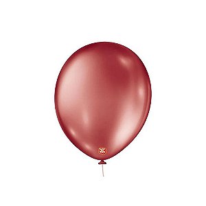 Balão 11 Metálico Vermelho | 25 Unidades