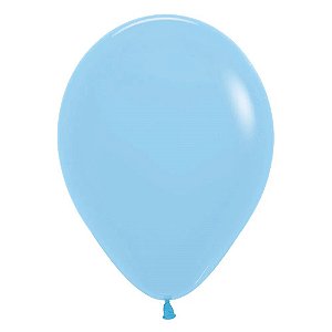 Balão Latex 5 Polegadas Pastel Azul | 50 Unidades