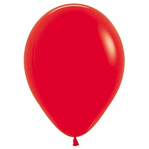Balão Latex 5 Polegadas Fashion Vermelho | 50 Unidades