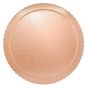 Cakeboard Redondo 15cm Ouro Rose