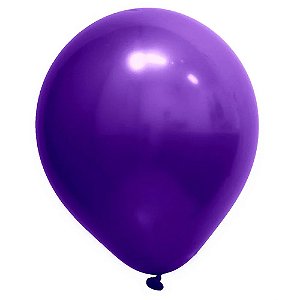 Balão Cromado 12 Roxo | 24 Unidades
