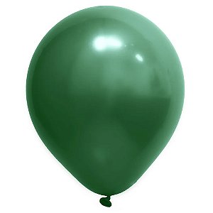 Balão Cromado 12 Verde | 24 Unidades
