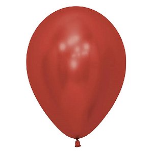 Balão Latex 11 Polegadas Reflex Vermelho | 50 Unidades