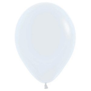 Balão Latex 11 Polegadas Fashion Branco | 50 Unidades