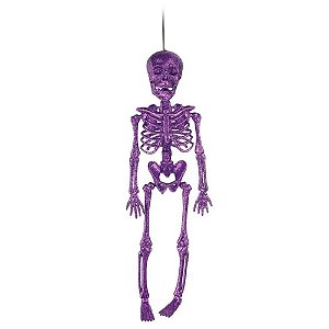 Esqueleto Decorativo Roxo - Halloween