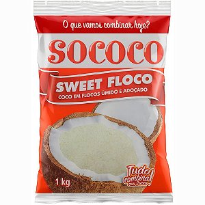 Coco Ralado Sococo Sweet Flocos 1kg