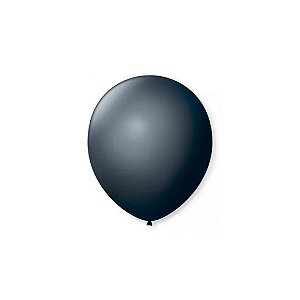 Balão 5 Metálico Preto | 25 Unidades
