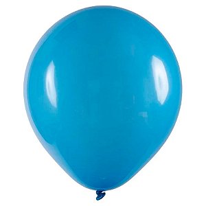 Balão 5 Redondo Azul Celeste 50Un