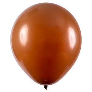 Balão 5 Redondo Marrom 50Un