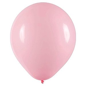 Balão 5 Redondo Rosa Claro 50Un