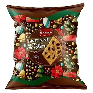 Panetone Gotas de Chocolate 300g - Romanato