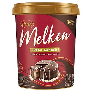 CREME TIPO GANACHE 1KG MEIO AMARGO (Próximo da Validade)