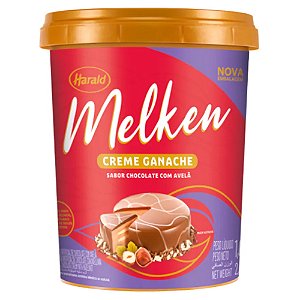 Creme Tipo Ganache 1kg Chocolate Avelã Harald