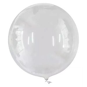 Balão Bolha 36 Polegadas - Silver Plastic