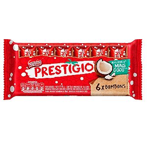 Chocolate Prestígio 114gr 6 Bombons Nestlé