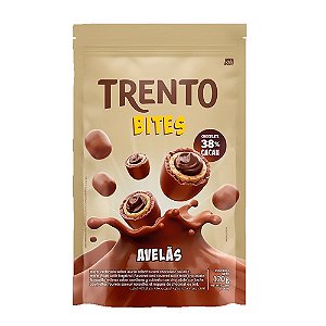 Chocolate Trento Bites 38% Avelã 120gr Peccin