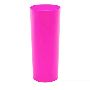 Copo Long Drink Pink 350Ml Qualy